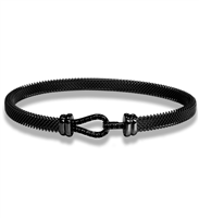 Bracciale Borsari gioielli Uomo Kaleido in Oro Diamante Black BR-KAL04GNU
